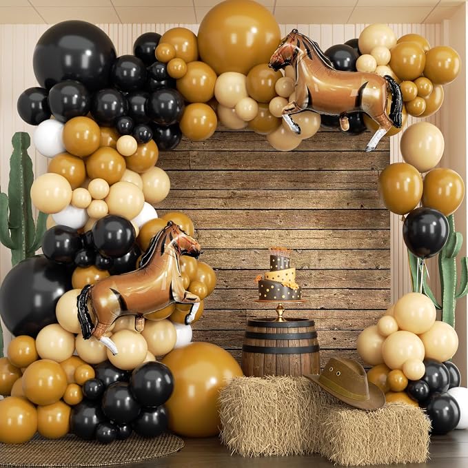 Western Balloons Garland Arch Kit 166Pcs by Unknown