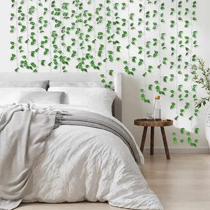 360 Feet 48 Pack Fake Greenery Hanging Garland, Ivy Leaf Plants, Vine Leaves - Image 4