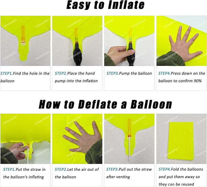 40 IN Fluorescent Yellow Number 1 Balloon Neon Yellow 1 Foil Balloon | - Image 3