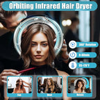 3 in 1 Vertical Orbital Infrared Hooded Dryer, Adjustable Multifunctional Rolling Hair Processor, Removable Hair Steamer Professional Styling Hair Dryer for Beauty Salon Home, 1000W