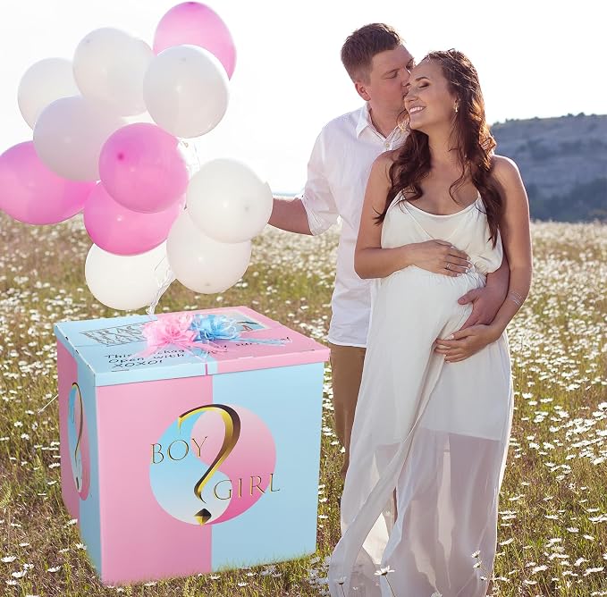 AmazingSpark 28in Giant Gender Reveal Gift Box - Image 6