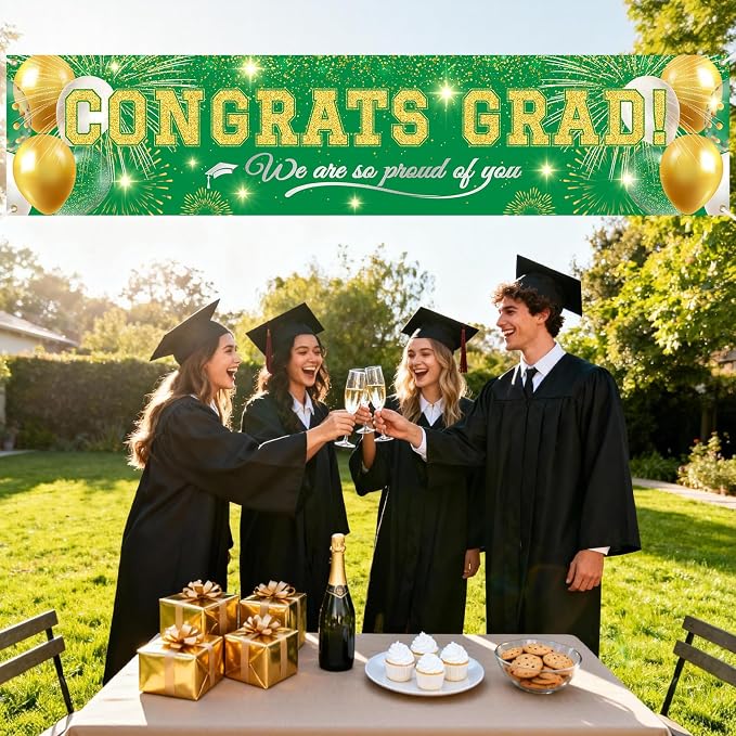 Class of 2026 Graduation Banner, Congrats Grad Yard Sign Outdoor Decoration - Image 6