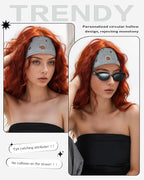 Grommet Headband for Women, Grey Star 23cm Hollow Out Elastic Hair Band, Eyelets Punk Grunge Stylish Hairband