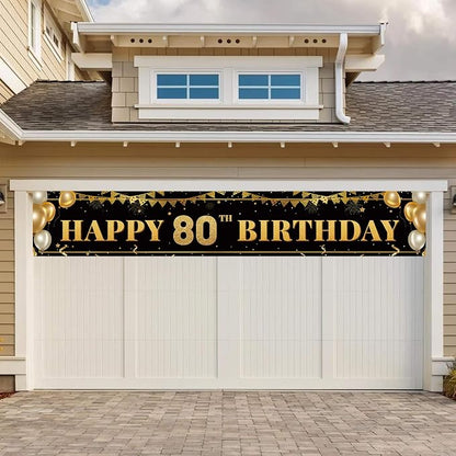 Large Happy 80th Birthday Decoration Banner, 80th Birthday Party Decorations - Image 6