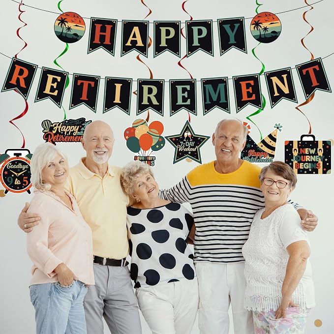 Vlipoeasn Colorful Retirement Decorations - Image 7