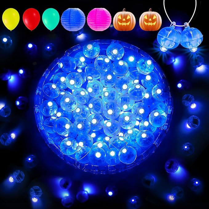 Aogist 200Pcs Blue Balloon Lights by Aogist