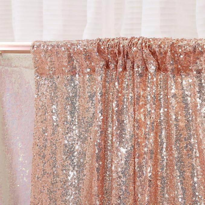 Poise3EHome 6FT x 8FT Sequin Photography Backdrop Curtain - Image 5