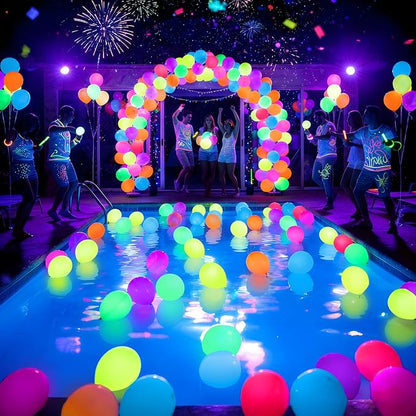 Mega-L UV Neon Balloons, Graduation, Back to School, Neon Birthday Party - Image 6