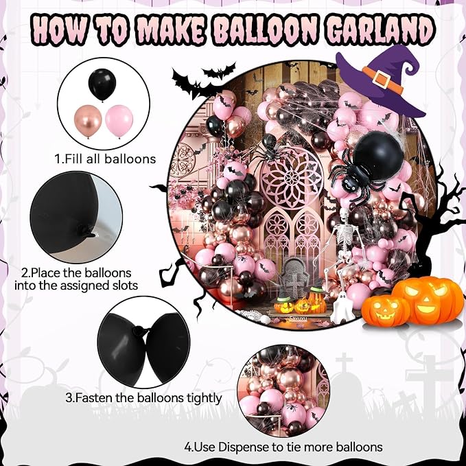 Halloween Balloon Arch Garland Kit - Image 3