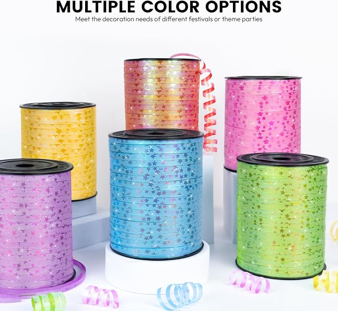 500 Yards Curling Ribbon for Gift Wrapping, 3/16" Balloon String for Christmas - Image 7