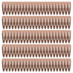 120 Pack Brown Metal Snap Hair Clips - Non-Slip Hairpins Barrettes for Women & Girls, Secure Braids, Updos, Buns - Durable & Lightweight (Plastic Storage Box Included)