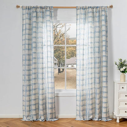 MYSKY HOME 95 inch Curtains 2 Panel Set Curtains - Image 2
