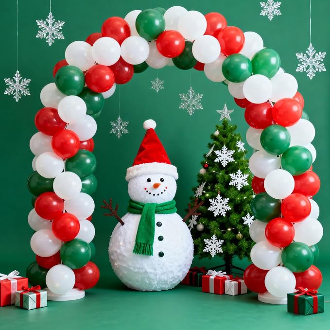 Red White Green Latex Christmas Balloons 45ct 12in | Latex, classic Christmas - Image 6