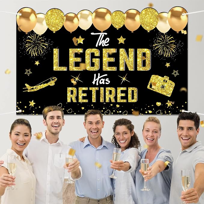Retirement Party Decorations, Retirement Banner - Image 6