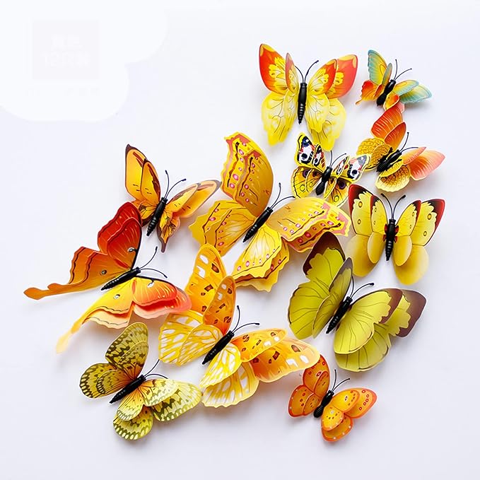 OPSEAM 3D Butterfly Wall Decor Butterfly Decorations Stickers by Opseam