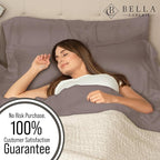 Bella Coterie | Luxury Bamboo Viscose King Size Pillowcase Set | 100% Organically Grown | Ultra Soft | Cooling | 2 Pcs [Mocha]