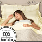 Bella Coterie | Luxury Bamboo Viscose Queen Size Pillowcase Set | 100% Organically Grown | Ultra Soft | Cooling | 2 Pcs [Lemonade]