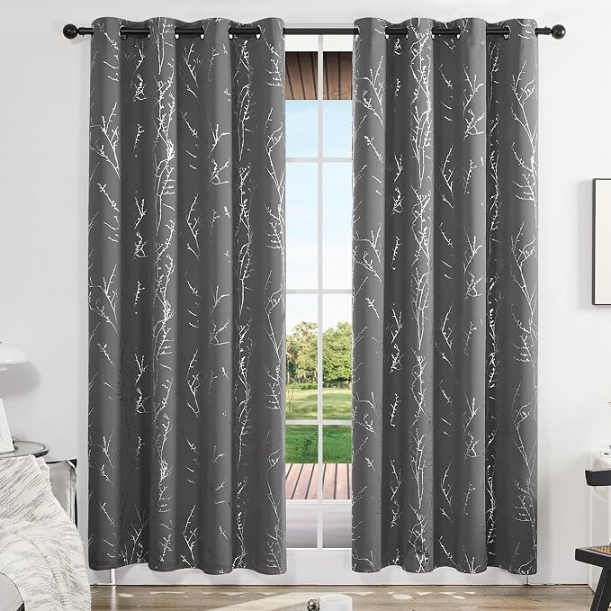 Deconovo Living Room Curtains 84 Inches Long, Thermal Insulated, Room Darkening - Image 2