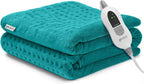 GENIANI XL Electric Heating Pad for Back Pain & Cramps Relief, Electric Throw, Birthday Christmas Gifts for Women, Men Auto Shut Off, Machine Washable, Heat Pad for Neck & Shoulder (Viridian Green)