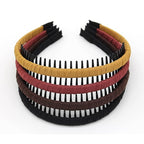 fashion head bands for women tooth comb hair hoop Comfy non slip hair bands(4 Colors)