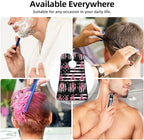 Waterproof Beard Grooming Bib, Breast Cancer Awareness Ribbons American Flag Black Shave Bib, Non-Stick Hair Catcher for Shaving Trimming, Apron Essential for Men Dad
