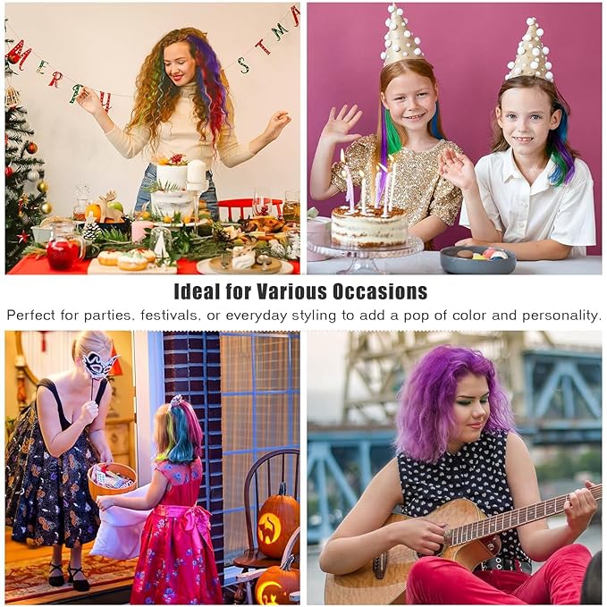 Temporary Hair Color Spray, Black Hair Dye Pomades for Kids and Women-Perfect for Cosplay, Christmas, and Halloween Parties, Natural Washable Quick-Drying, One-Time Use in one wash (Black, 120ml)