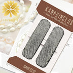 Rhinestone and Crystal Hair Clips 2-Pack, Sparkly Barrettes & Elegant Bling Accessories for Women & Girls(Set17)