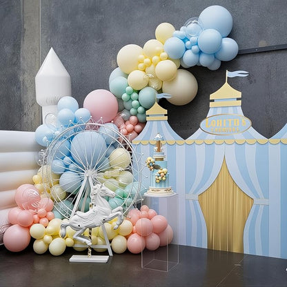 HILAVO Pastel Balloons 12 Inch Macaron Pink Blue Green Purple Yellow Pastel - Image 6