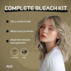 Splat Lightening Bleach Kit, 1 Application, Includes Oxide, Lightening Bleach Powder, Complete Shampoo & Deep Reconstructor Conditioner, Hair Bleach Kit Lifts 3-5 Levels, Vegan & Cruelty Free