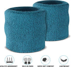 Suddora Sweatbands Set, Moisture Wicking 2 Wristbands and 1 Headband, Breathable Terry Cloth Athletic Bands for Basketball, Tennis, Yoga, Gym, Sweat Bands for Costumes and Cosplay