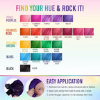 Punky Violet Semi Permanent Hair Color - Vegan, Cruelty-Free Conditioning Hair Dye, Lasts Up to 35 Washes, 3.5 fl oz