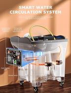 Japanese Head spa Equipment, Dual-Control Water Circulation & Heating & Heating, Japanese Scalp Therapy, 60L Tank & Phototherapy for Comprehensive Care.