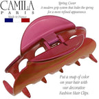 Camila Paris CP3218 French Hair Clip for Women for Thick Hair for Long Curly Wavy Hair, Large, Girls Hair Claw Clips Jaw Styling Hair Accessories for Women, Strong Hold No Slip Grip, Made in France