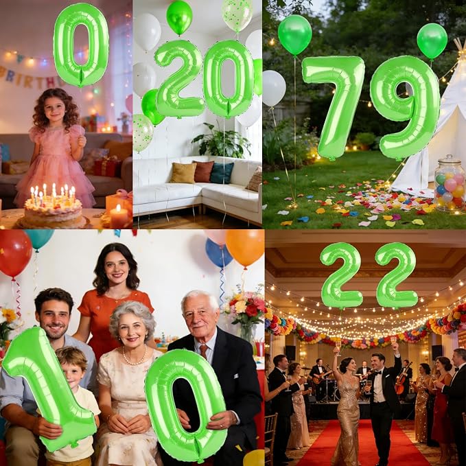 40 Inch Number 79 Balloons for 79th Birthday Party Decorations, 0-100 Fruit - Image 7