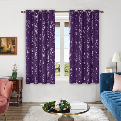 Deconovo Living Room Curtains 63 Inches Long, Thermal Insulated, Room Darkening by Unknown