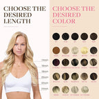 GOO GOO Tape in Hair Extensions Human Hair, O18G/22G(L) Golden Beige Blonde with Ash Highlights, 22inch 50g 20pcs, Skin Weft Seamless Invisible, Silky Straight with Thick Ends, Remy Human Hair