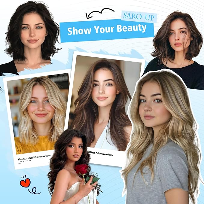 SARO-UP Hair Toppers for Women Real Human Hair Toppers for Women with Thinning Hair pieces with No Bangs 3 * 4Inch Hand-Tied Invisible Upgrade Swiss Base 10Inch Topper (4T6/613#)