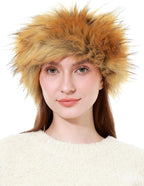 Faux Fur Headband for Women Winter Earwarmer Earmuff with Elastic