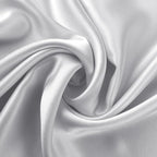 ALASKA BEAR Silk Pillowcase for Hair and Skin, Set of 2 Pure Genuine 22 Momme Mulberry Silk Pillow Cases Queen Size for Bliss Sleep Better Than Poly Satin, Zipper Closure(2pc,Silver)