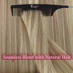YoungSee Human Hair Tape in Extensions Blonde Highlight Real Hair Tape in Extensions for Women Tape-in Remy Hair Extension Blonde 16In 20pcs 50g Easy to Apply