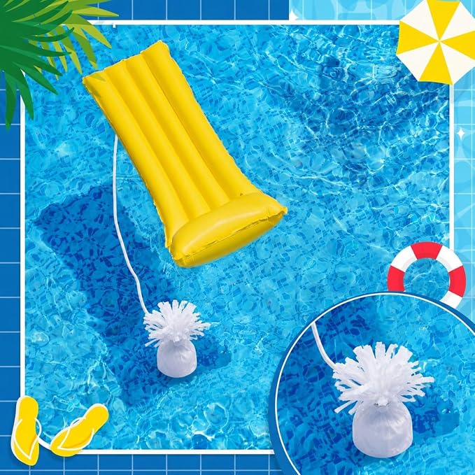 4 Pcs 130g-140g White Metallic Wrapped Pool Float Anchor Replacement Set - Image 4