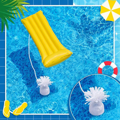 4 Pcs 130g-140g White Metallic Wrapped Pool Float Anchor Replacement Set - Image 4
