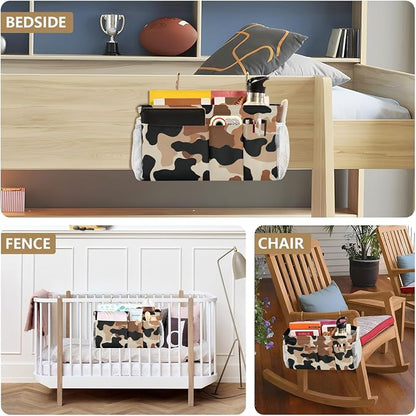 Bedside Caddy Metal Frame Hanging Organizer Bunk Bed Dorm Accessories Hook And - Image 8