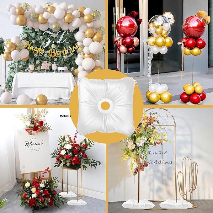8 Pack Water Weight Bags for Balloon Column Stand and Balloon Arch | Upgraded - Image 7