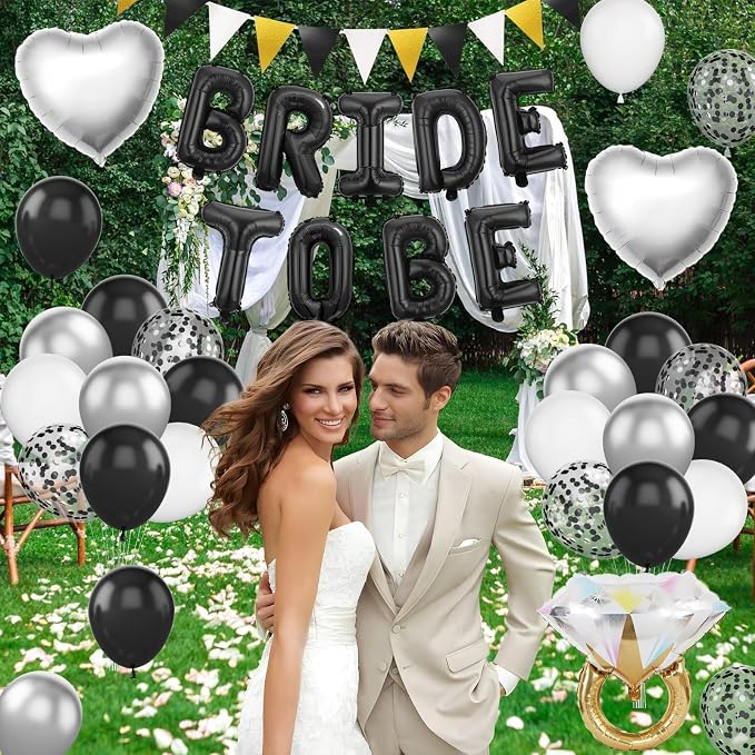 Black and Silver Bachelorette Party Decorations - Image 7