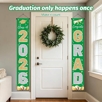 Graduation Decorations 2026, Class of 2026 Banner Congrats Grad | Porch Sign - Image 4