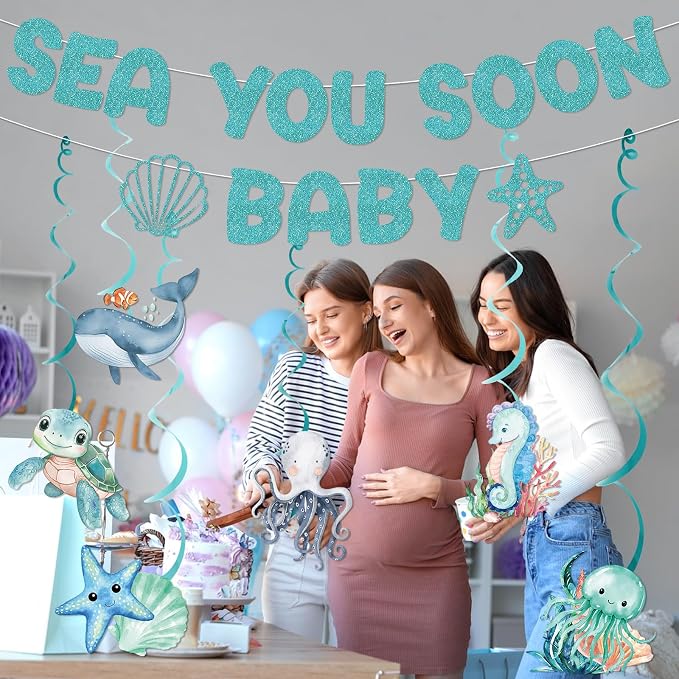 Sea You Soon Baby Shower Decorations - Image 6