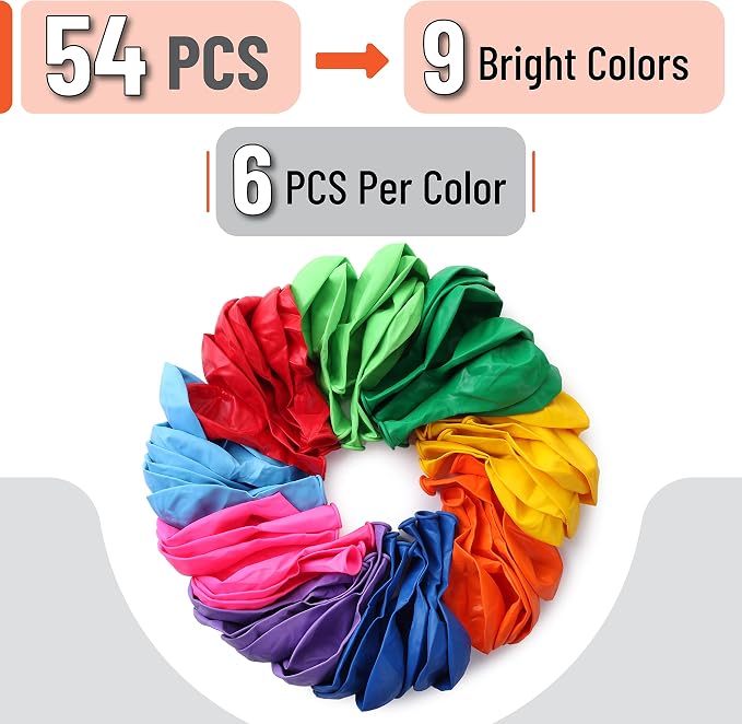 Mr. Pen- Balloons, 12 Inch, 108 Pack, Vibrant Colors, Party Balloons - Image 2