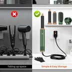 5 in 1 Blow Dryer Brush Set,Hot Air Styler Negative Ion Air Curling Wrap Air Curler, Round Brush Blow Dryer Curling Iron Hair Styling Tools Gift for Dry,Volumize, Straight,Curl,100-120V