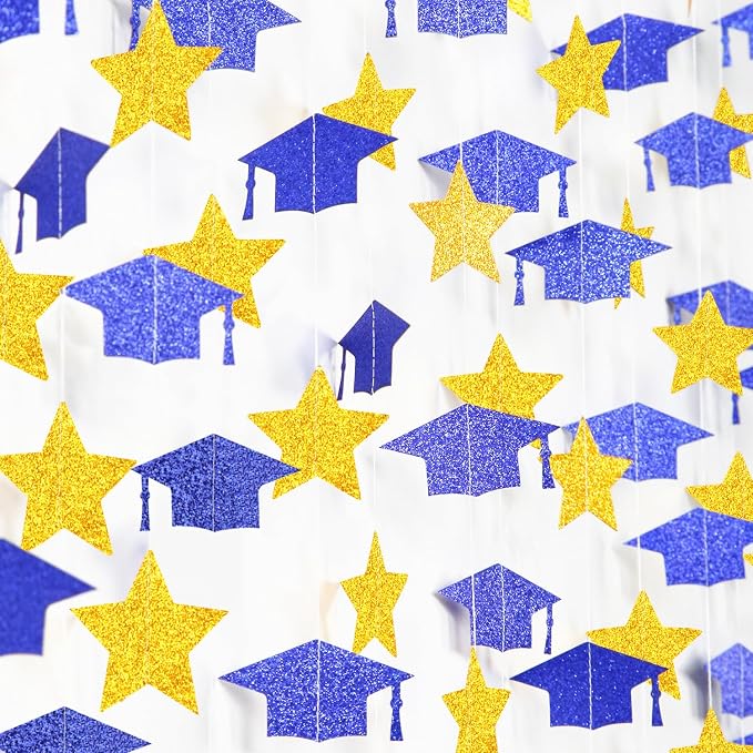 Navy-Blue Gold Graduation-2026 Class Party-Decorations - Image 2